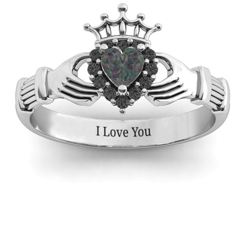 Claddagh with Halo Ring