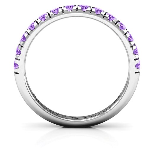 Love All Around Ring – Sterling Silver with Amethyst
