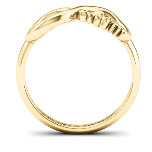 Mom's Infinite Love Ring – 10K Yellow Gold