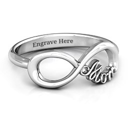 Mom's Infinite Love Ring in 925 Sterling Silver