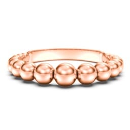 Graduated Beaded Stacking Ring