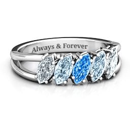 Angled Marquise Ring