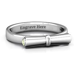 Diploma Scroll Graduation Ring