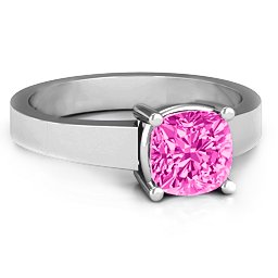 Cushion Cut Solitaire Ring