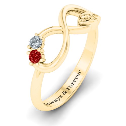 Double the Love Infinity Ring