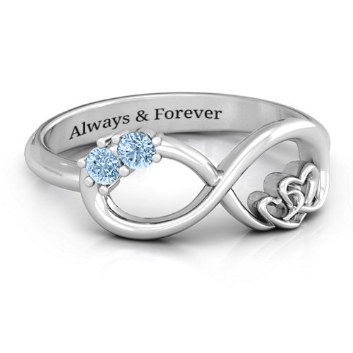 Double the Love Infinity Ring
