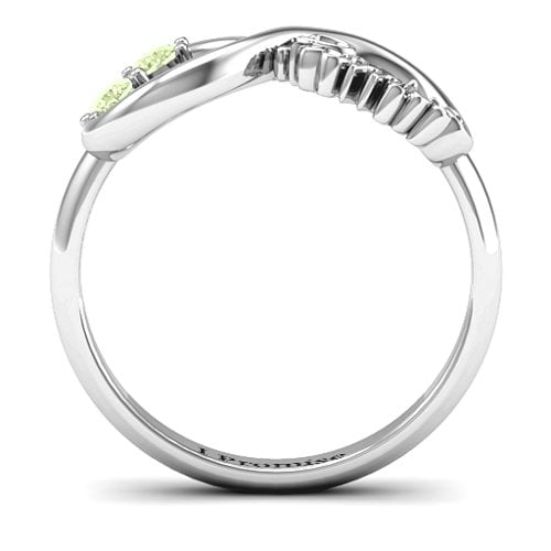 Two Stone Promise Infinity Ring