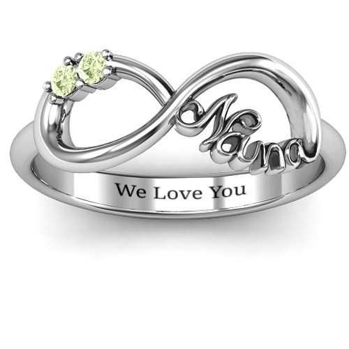 2-10 Stone Nana Infinity Ring