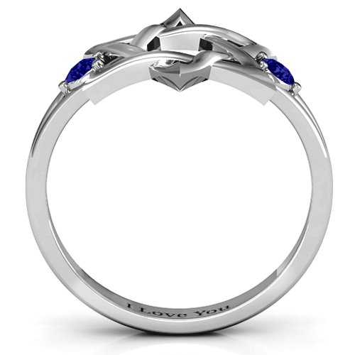 Classic Star of David Ring – Sterling Silver with Blue Sapphire