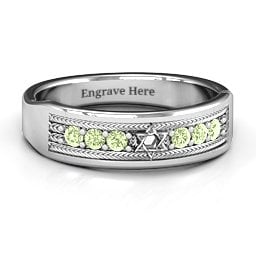 Star of David Band Ring