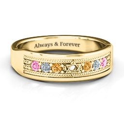 Star of David Band Ring