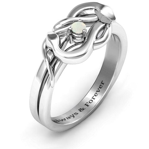 Snake Lover's Knot Ring