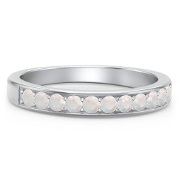 Shadow Band of Stones Ring