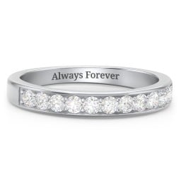 Shadow Band of Stones Ring