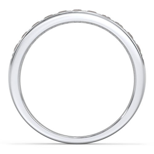 Shadow Band of Stones Ring