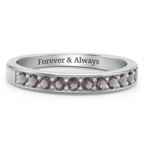 Shadow Band of Stones Ring