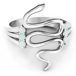 Zig Zag Snake Ring
Snake Ring with Birthstone