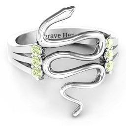 Zig Zag Snake Ring
Snake Ring with Birthstone