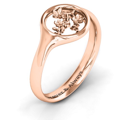 Full Circle Cherry Blossom Ring