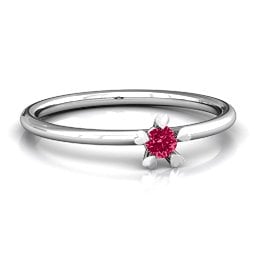 Stackr Hugging Heart Stone Ring