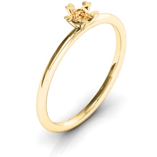Stackr Hugging Heart Stone Ring