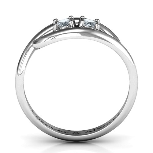 Perfect Pair Couple's Ring – Sterling Silver with Cubic Zirconia