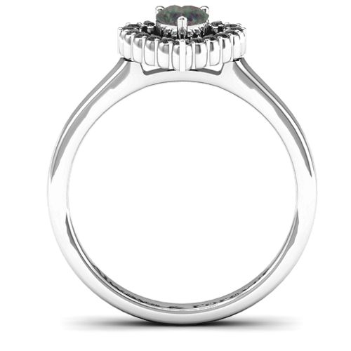 Heart in Heart Halo Ring