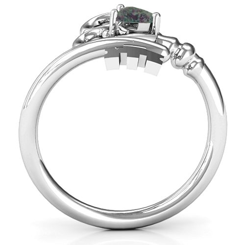 Key to Her Heart Ring – Sterling Silver with Alexandrite