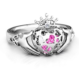 Caged Hearts Claddagh Ring