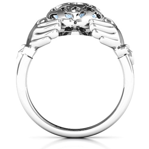 Caged Hearts Claddagh Ring