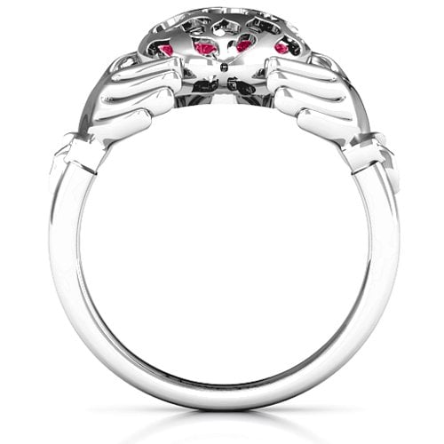 Caged Hearts Claddagh Ring