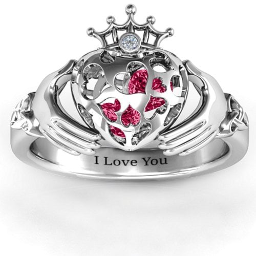 Caged Hearts Claddagh Ring