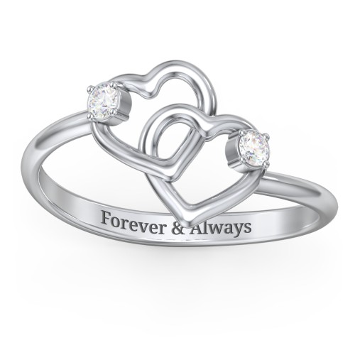 Linked in Love Ring