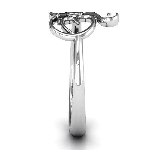 Spiritual Heart Om Ring