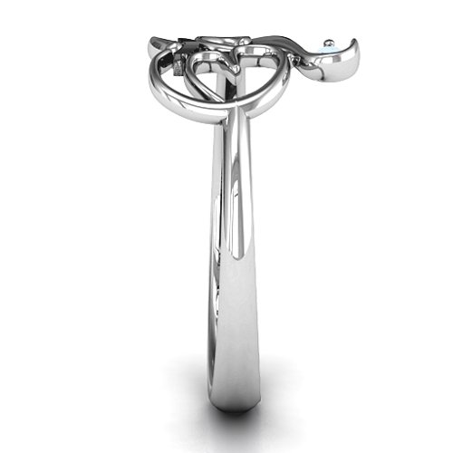 Spiritual Heart Om Ring