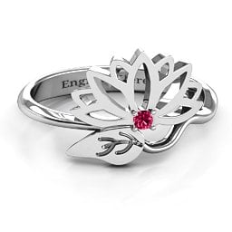 Leaves and Lotus Wrap Ring