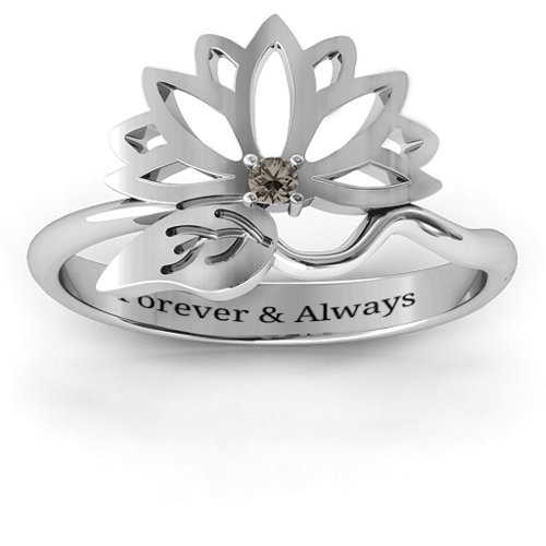 Leaves and Lotus Wrap Ring