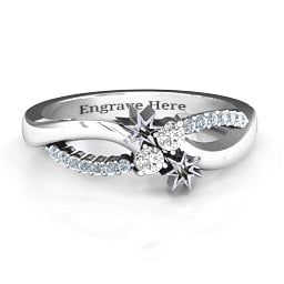 Light Up My Life Infinity Ring with Accent Stones