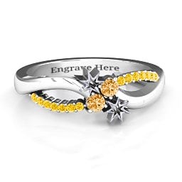 Light Up My Life Infinity Ring with Accent Stones