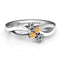 Light Up My Life Infinity Ring with Accent Stones