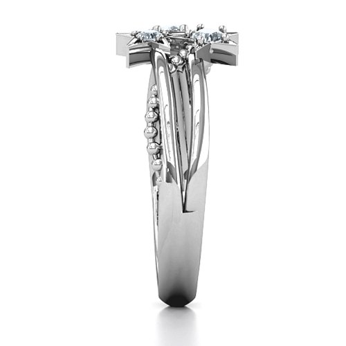 Twinkling Starlight Ring – 10K White Gold with Cubic Zirconia