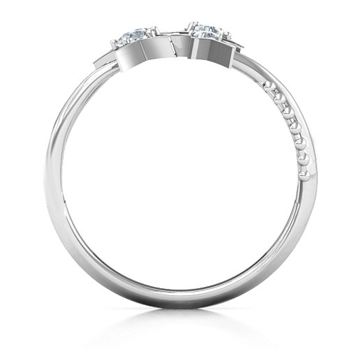 Twinkling Starlight Ring – 10K White Gold with Cubic Zirconia