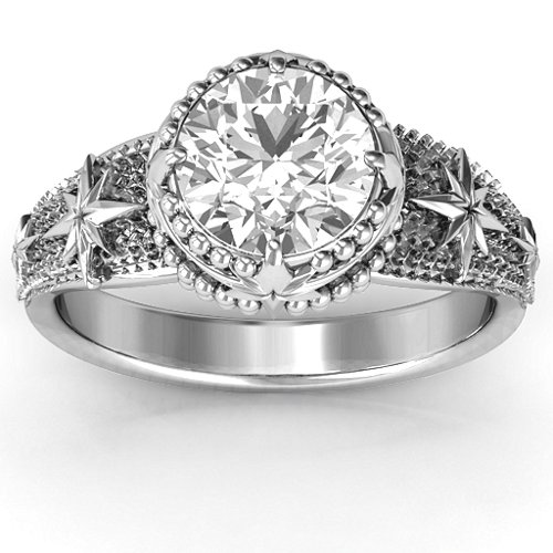 Showstopper Star Ring – Sterling Silver with White Premium Zirconia