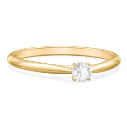 Classic Solitaire Sparkle Ring