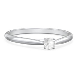 Classic Solitaire Sparkle Ring