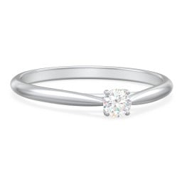 Classic Solitaire Sparkle Ring