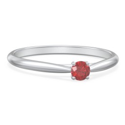 Classic Solitaire Sparkle Ring
