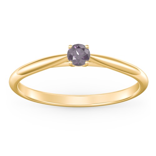 Classic Solitaire Sparkle Ring