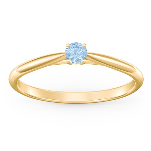 Classic Solitaire Sparkle Ring