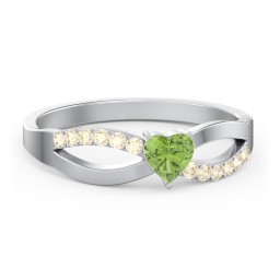 Split Shank Heart Promise Ring